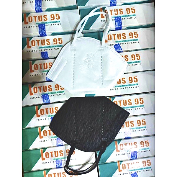 Khẩu trang y tế Lotus 95 form KN95 hộp 10 cái