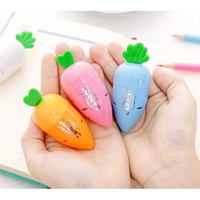 Gọt bút chì cho bé hình carot dễ thương
