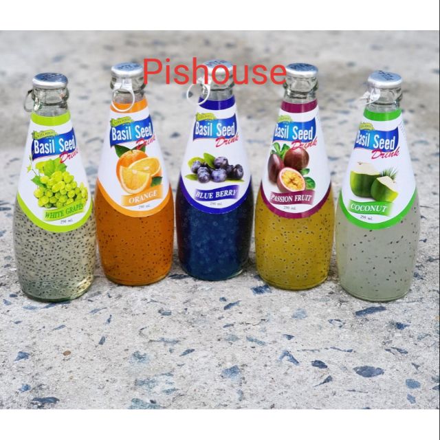 Nước hạt é trái cây 290ml Thái Lan (Chỉ giao Hỏa Tốc)