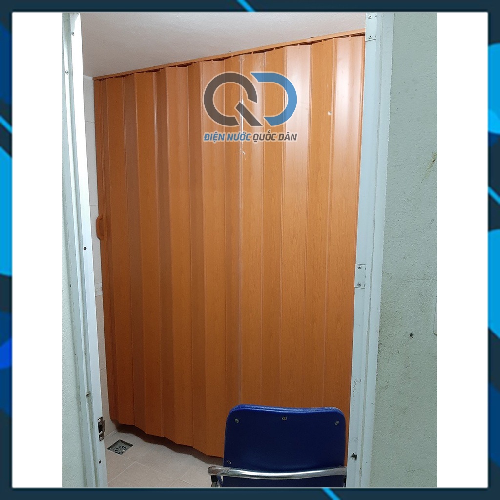 Cửa Xếp Nhựa Nhà Vệ Sinh 0,7x1,8m-0,8x1,8m giá rẻ - Siêu bền, Vân Cửa Đẹp