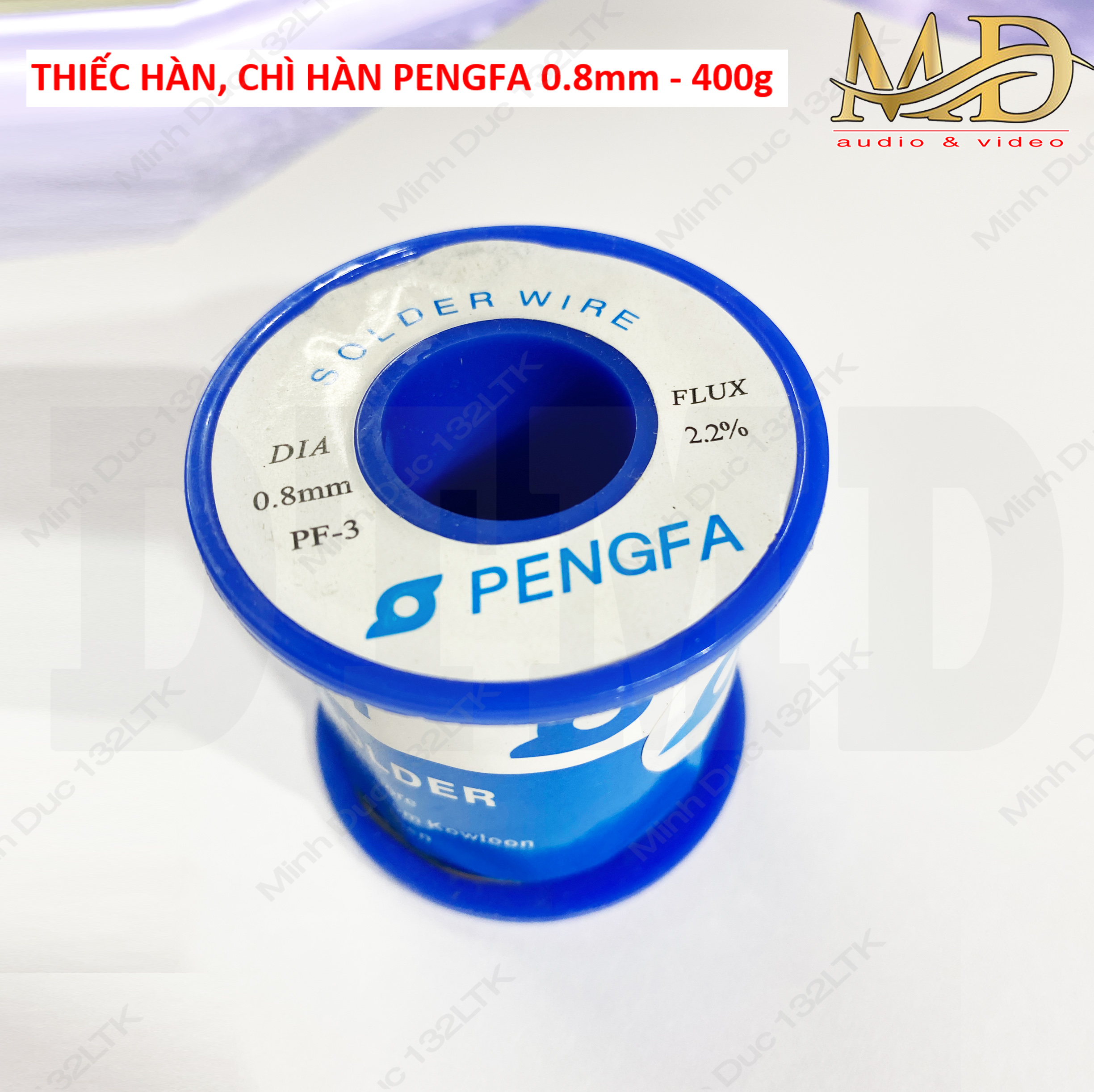 Chì hàn, thiếc hàn pengfa 2.2 flux/0.8 mm 1mm/400gr 100g