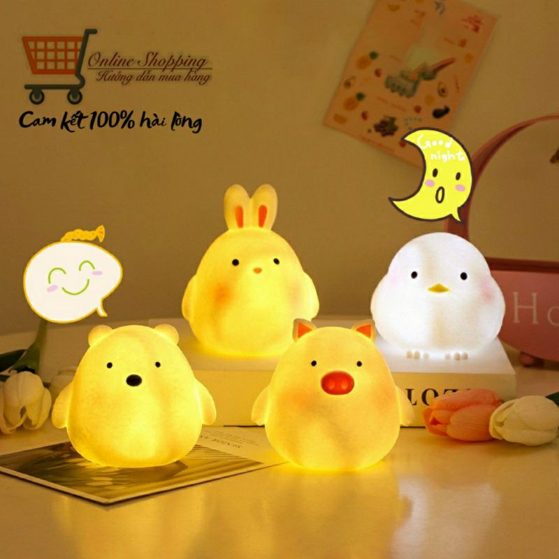 Đèn ngủ led hoạt hình siêu dễ thương cute