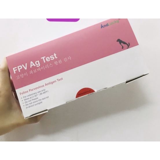 Que Test FPV xét nghiệm giảm bạch cầu của mèo