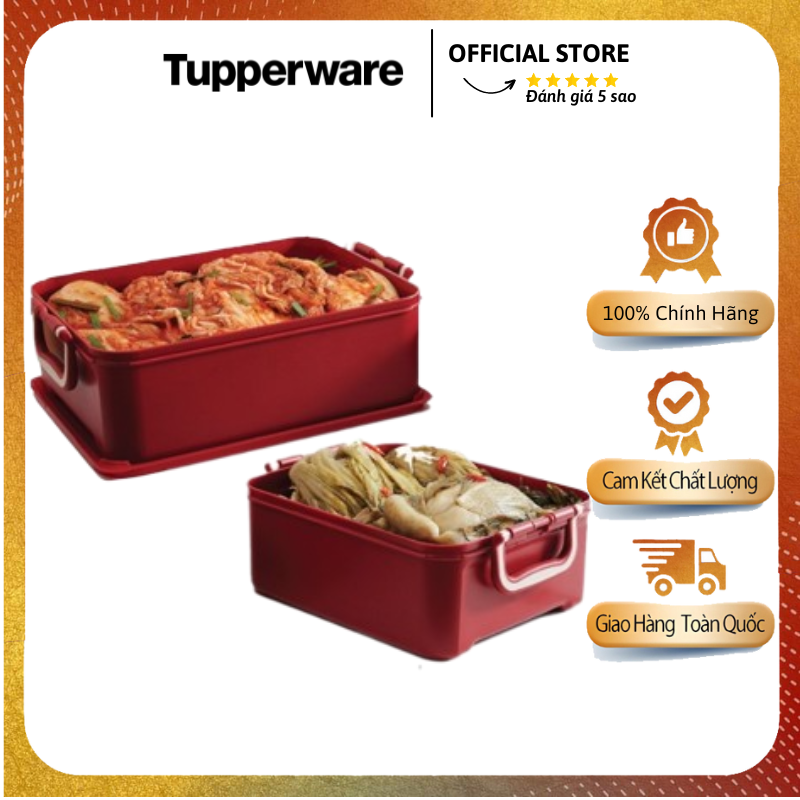 Bộ 2 hộp bảo quản thực phẩm ngâm kim chi tupperware - tupperware mall chợ lớn