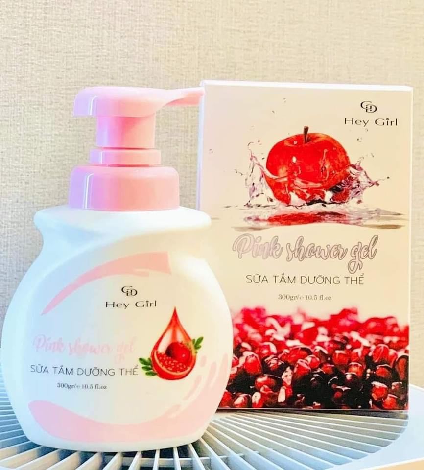 Sữa tắm xông trắng da pink shower gel hải âu việt napoli