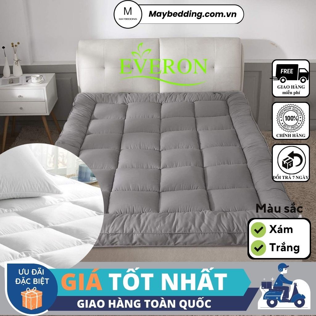 Topper everon ,tấm tăng tiện ích màu xám và trắng - hàng chính hãng