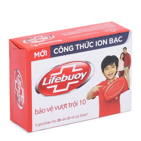Combo 6 xà bông cục Lifebuoy diệt khuẩn Đỏ diệt khuẩn vượt trội 90g