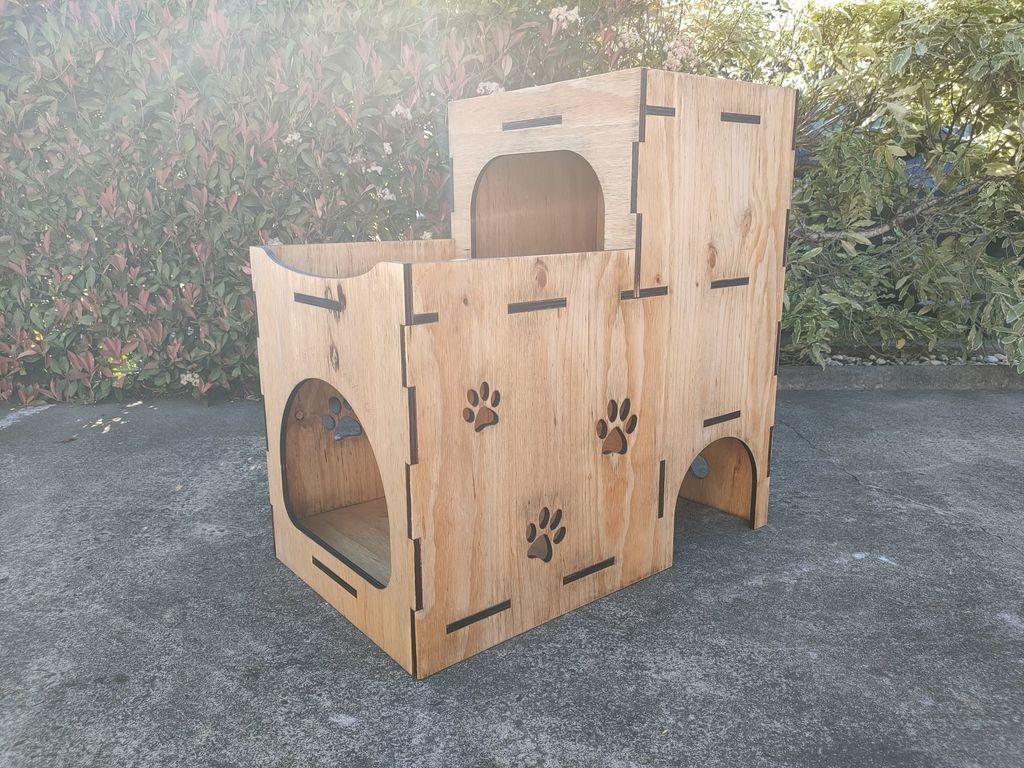 Nhà gỗ cho mèo , pet thú cưng