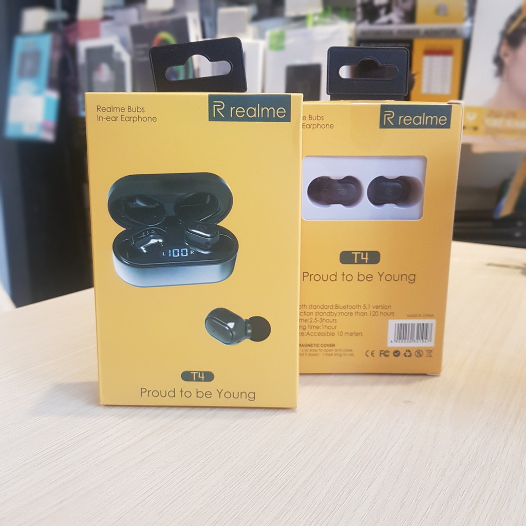 Tai Nghe Bluetooth Realme T4 - Branded RealMe T4 True Wireless Earbuds