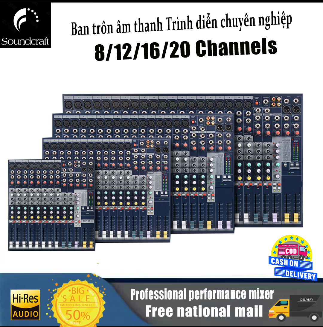 Soundcraft efx8 efx12 efx16 bàn trộn âm thanh mixer karaoke