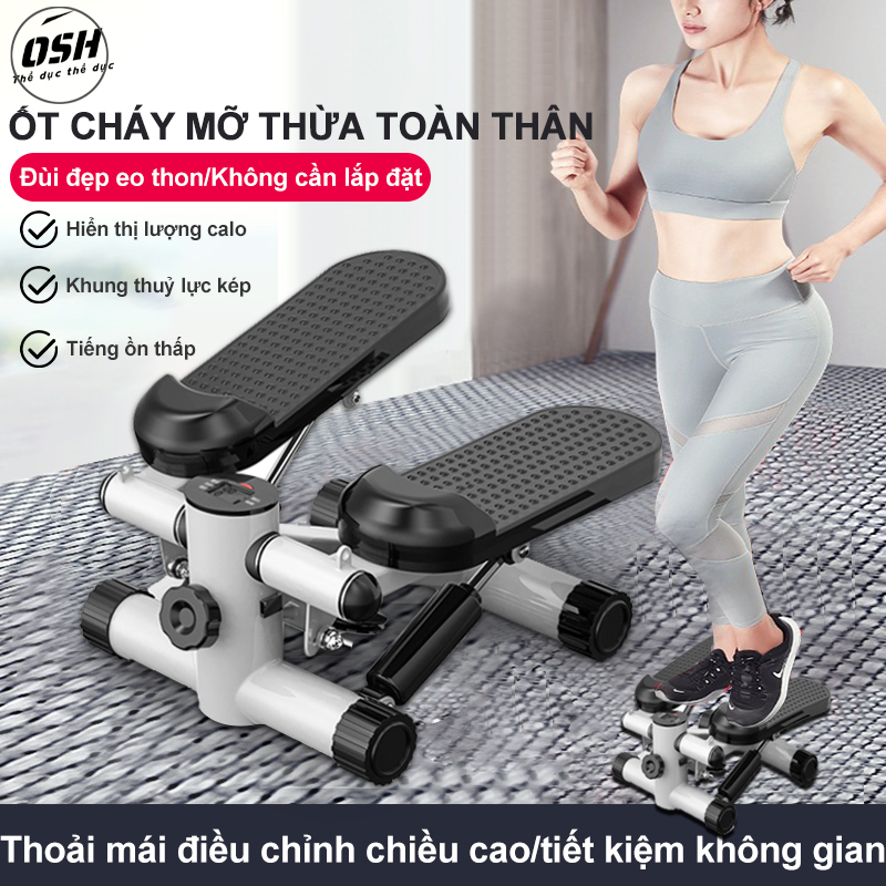 [HCM]Máy chạy bộ Máy đạp bước nam nữ dùng tại nhà máy đạp bước bộ yên tĩnh đa chức năng rèn luyện sức khỏe