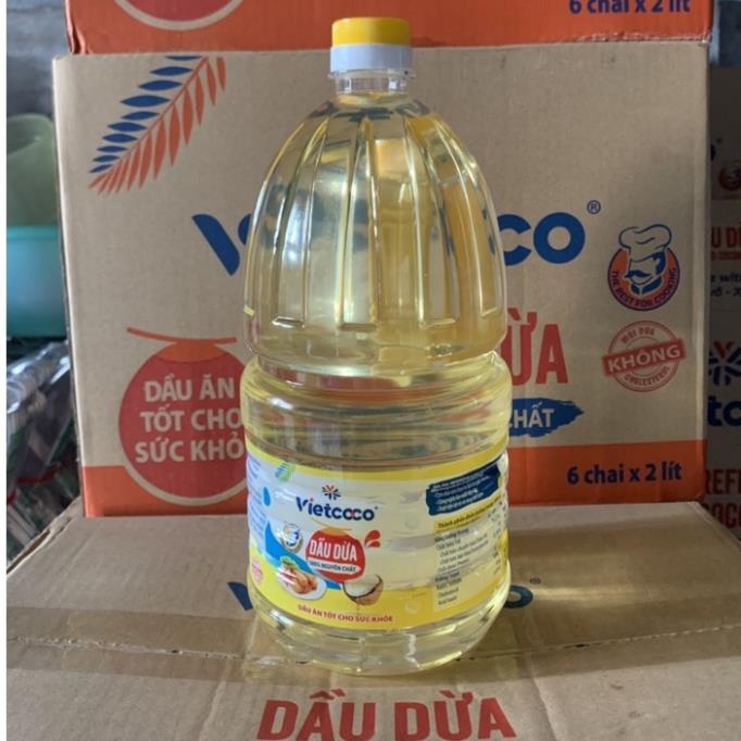 Dầu dừa tinh luyện vietcoco 2l - 1 lít