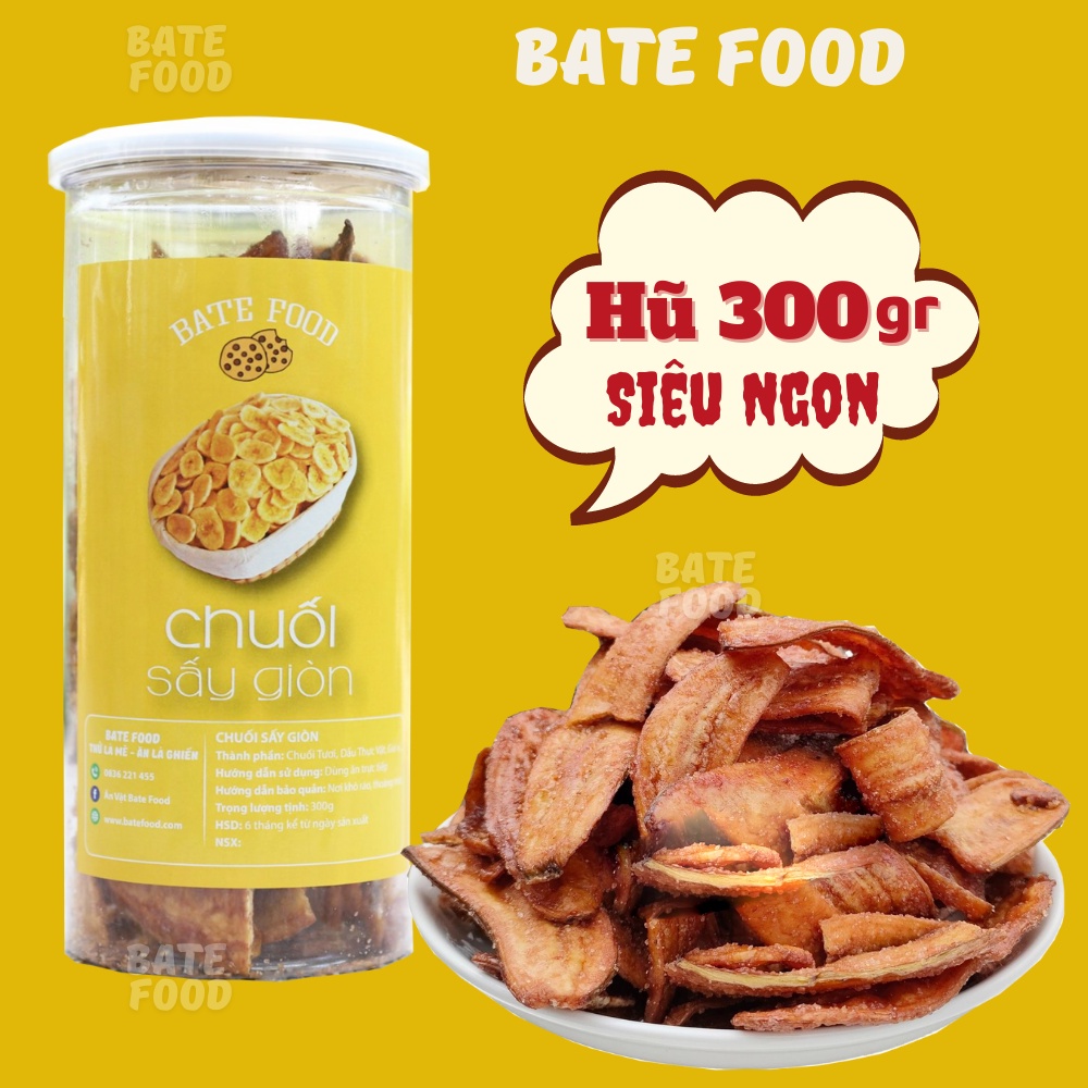 Chuối sấy mè gừng siêu ngon i batefood i đồ ăn vặt