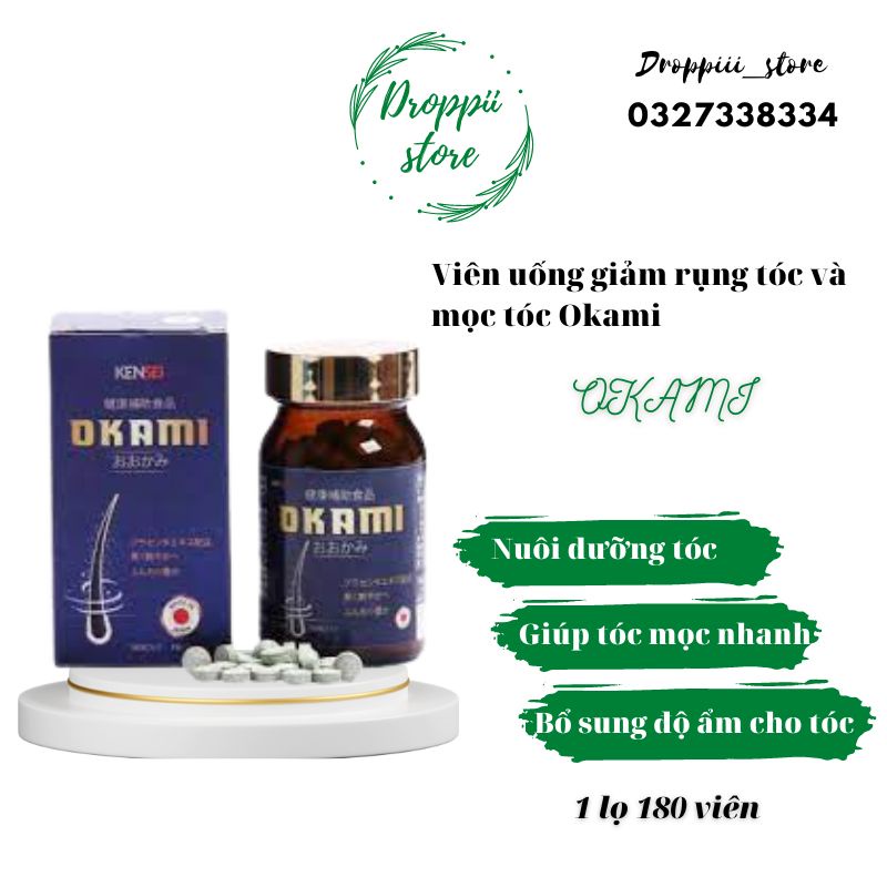 Viên uống hỗ trợ kích mọc tóc okami nhật bản ngăn ngừa rụng nuôi dưỡng phục hồi nang tóc khỏe msp10625 msp31522