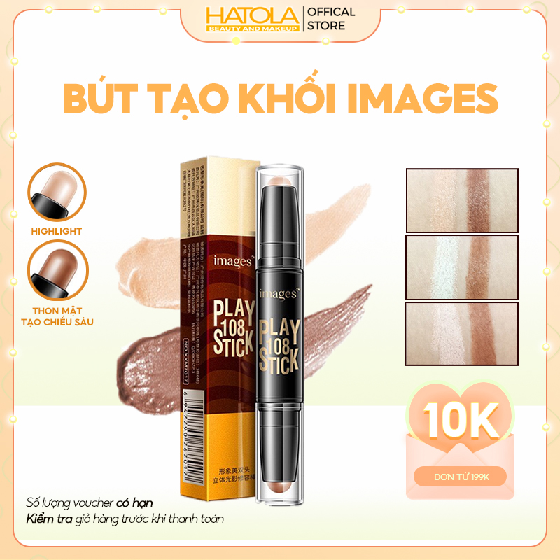 Bút tạo khối giúp che khuyết điểm tạo hiệu ứng giúp mũi cao, khuôn mặt thon gọn đa năng tạo khối highlight IMAGES BTK-1