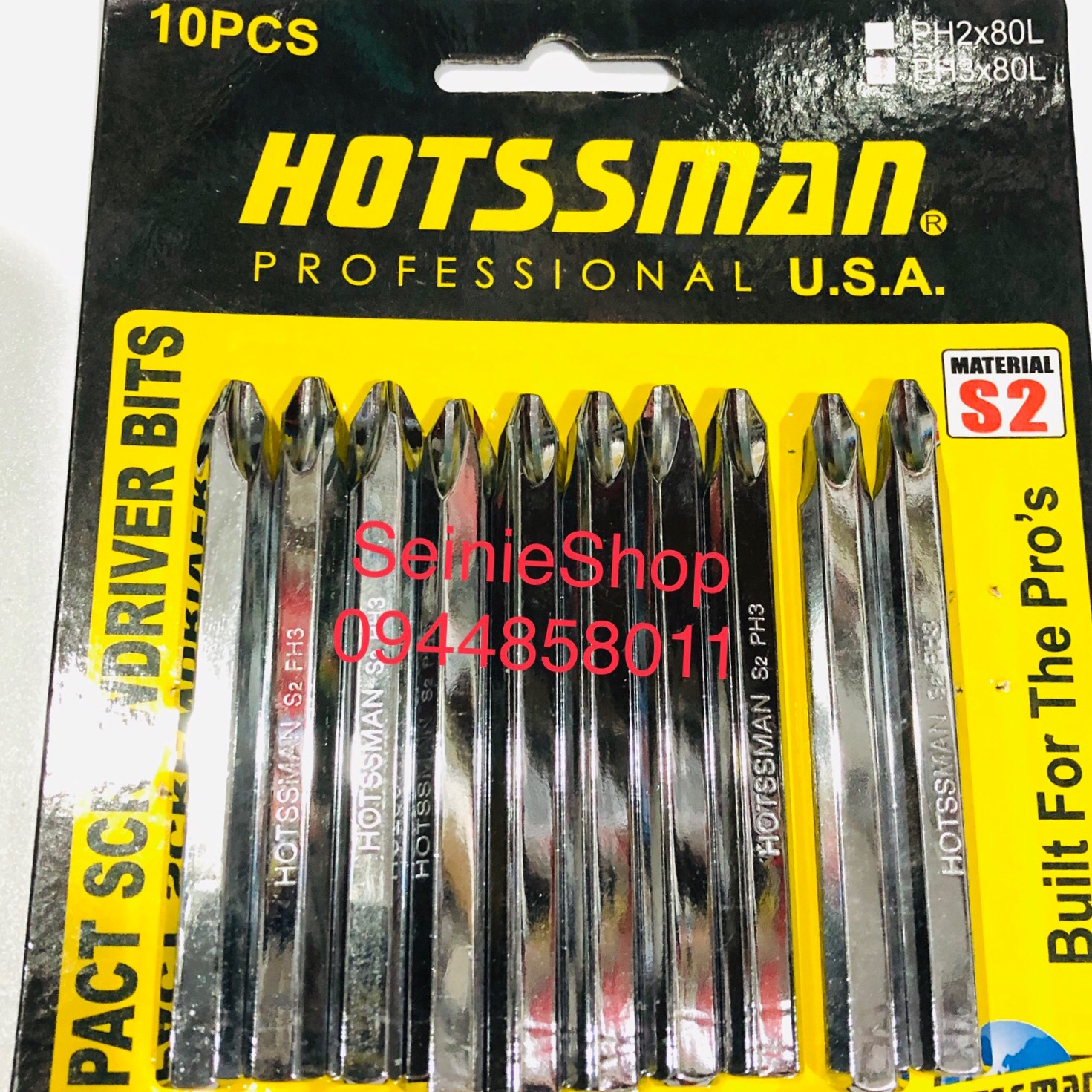 10 mũi vít đóng bake Hotssman trắng