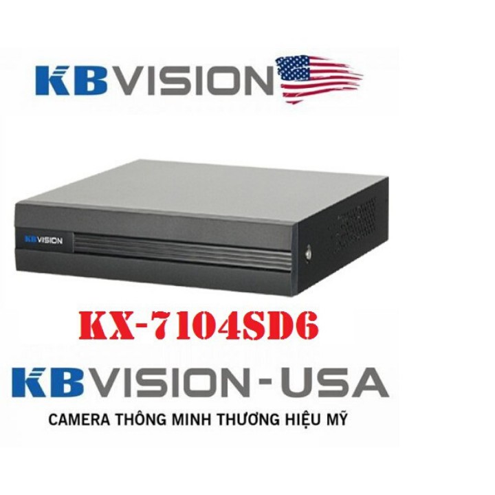Đầu ghi hình 4 kênh 5in1 kbvision kx-7104ai - hàng bảo hành 24 tháng