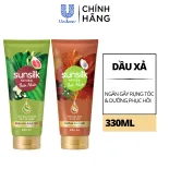 Dầu xả Sunsilk Thiên Nhiên 330ml ngăn gãy rụng tóc đến 98% và phục hồi tóc hư tổn
