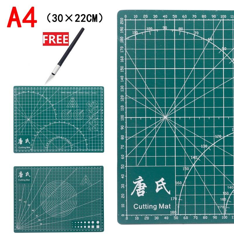 A4 30cm x 22cm Tấm lót cắt giấy Cutting mat khổ A4 Thớt cắt giấy kirigami cao su đặc biệt tự phục hồi Tấm lót cắt giấy Cutting mat khổ A3 - Thớt cắt giấy kirigami