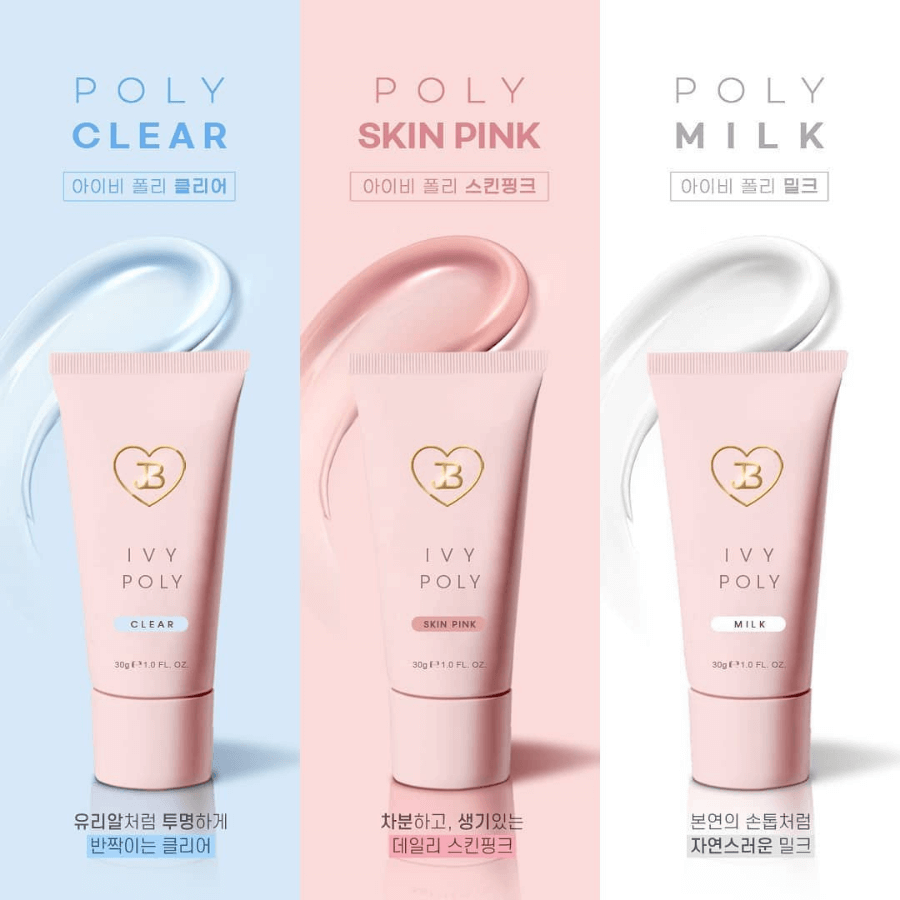 Gel nối dài móng tay Hàn quốc Jin B Ivy poly gel tạo form móng nối form móng 30g