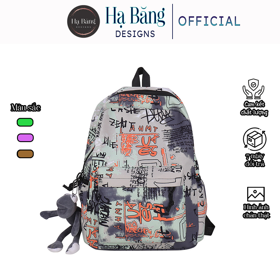 Balo đi học nam nữ chống nước nhiều ngăn Hạ Băng Designs - Gradient