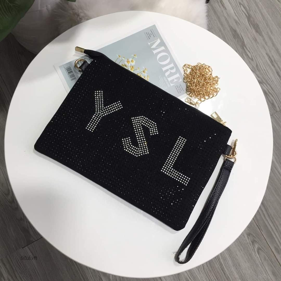 Clutch thời trang nữ đính ngọc 3m43