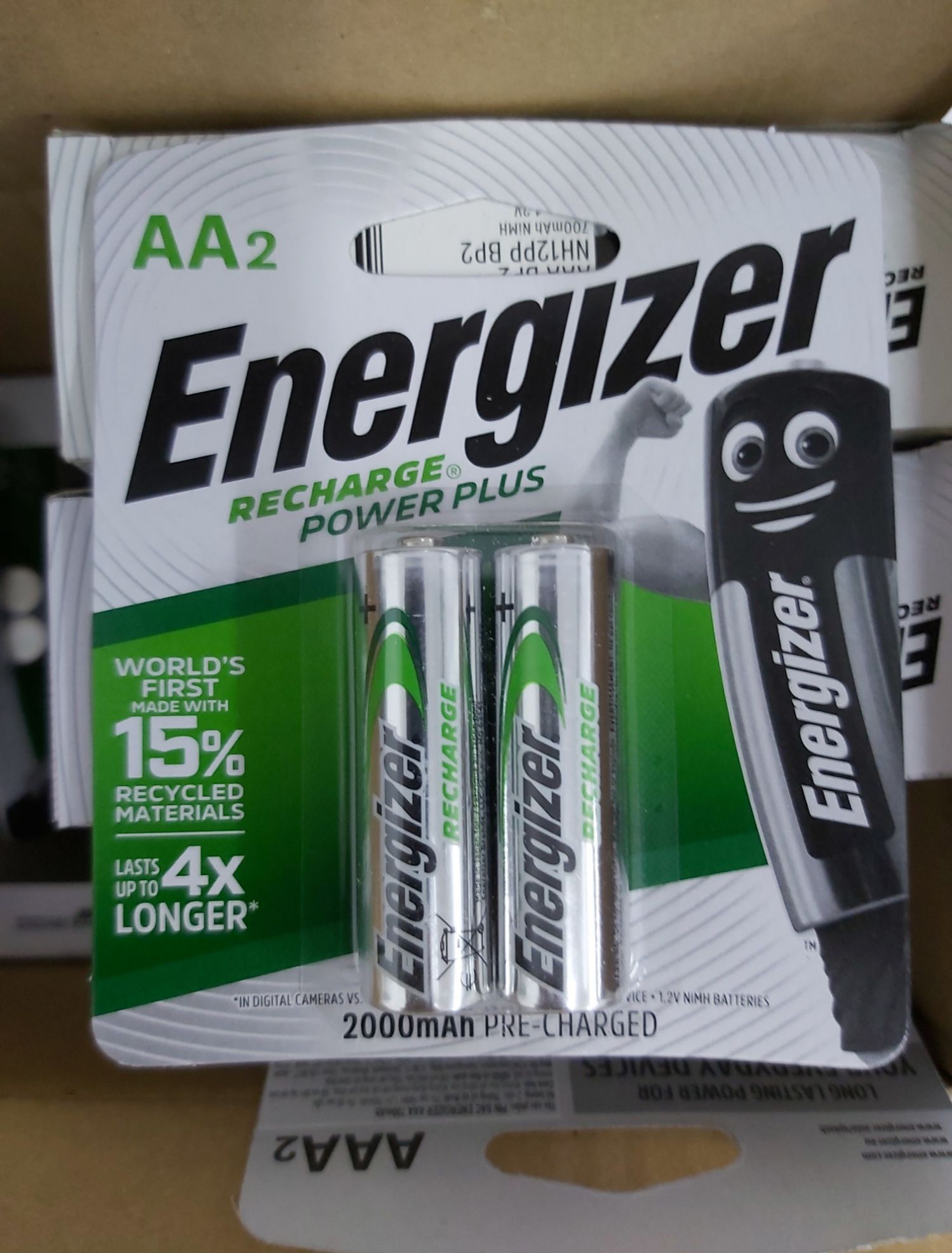 Pin sạc energizer aa 2000mah vỉ 2 viên