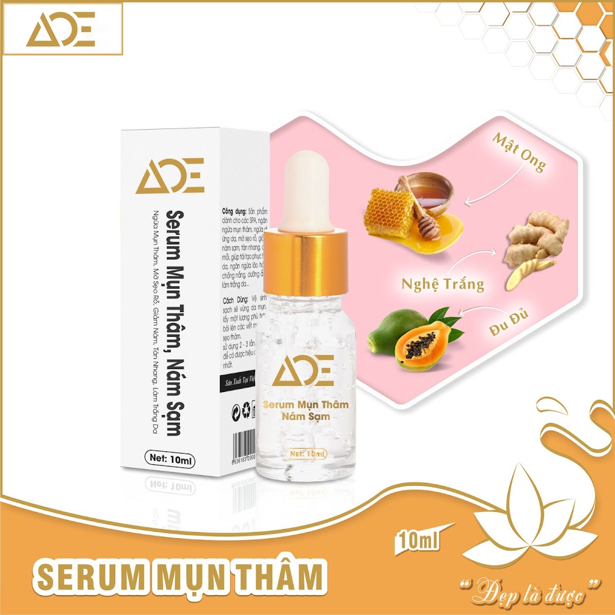 [HCM] ISerum ACE Mụn Thâm Nám Sạm Trắng Da Lão Hóa Chống Nắng Giảm Nhăn Tái Tạo 10ml (MUA 2 TẶNG 1) - Mỹ Phẩm Kim Ngân