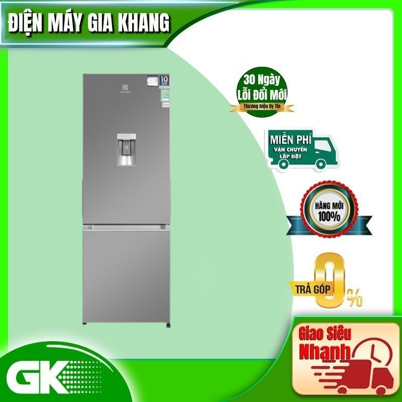 Tủ lạnh electrolux ebb3442k-a ngăn đông dưới 308l ultimatetaste 300 - giao toàn quốc - freeship hcm