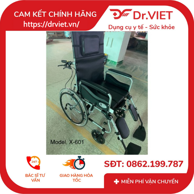 Xe lăn đa năng sắt sơn 2 chống lật X67 (Lucass X-601 cũ) Chính hãng 25 Xe lăn đa năng sắt sơn 2 chống lật X67 (Lucass X-601 cũ) Chính hãng