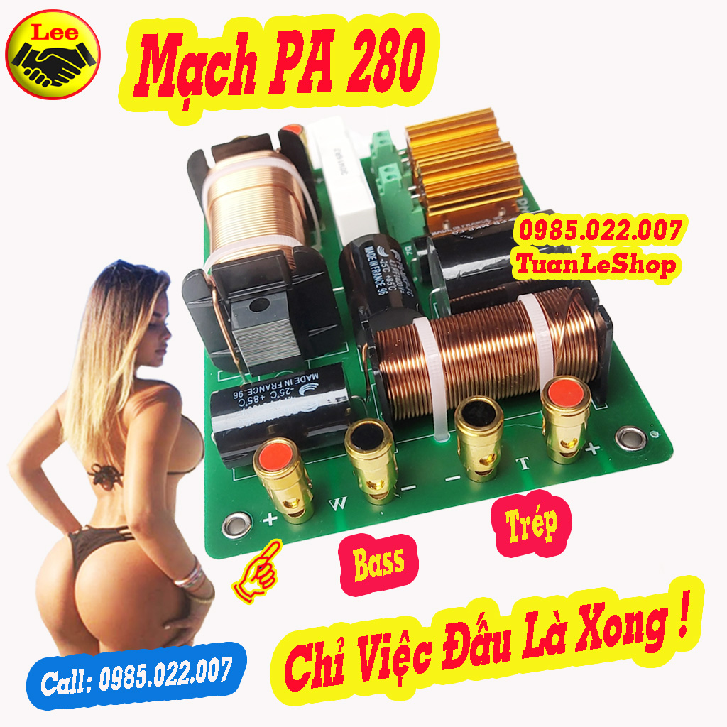 Mạch phân tần 2 loa pa 280 - giá 1 mạch loa 280
