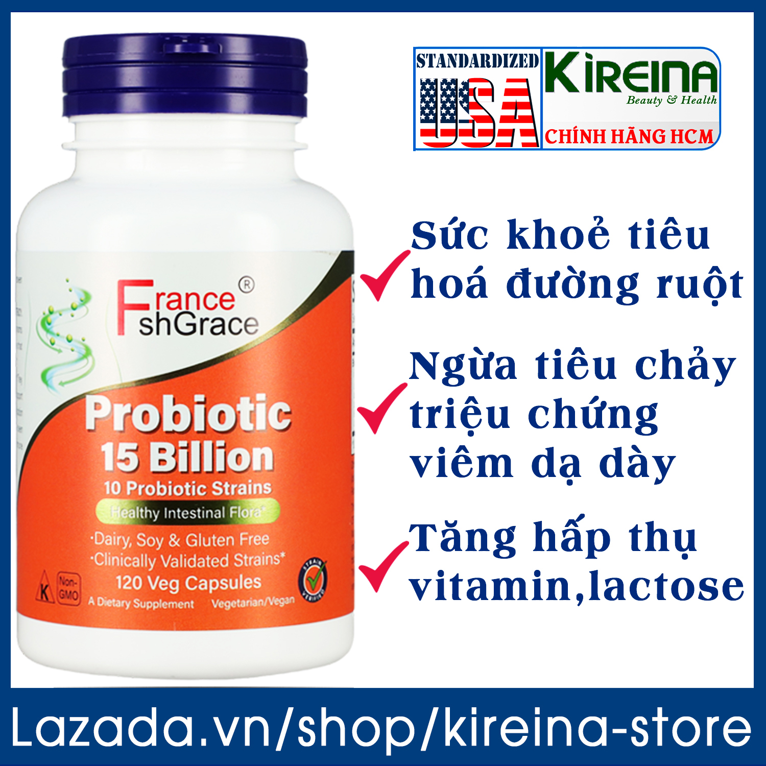 Viên uống Probiotic phức hợp hỗ trợ sức khoẻ tiêu hoá đường ruột 15