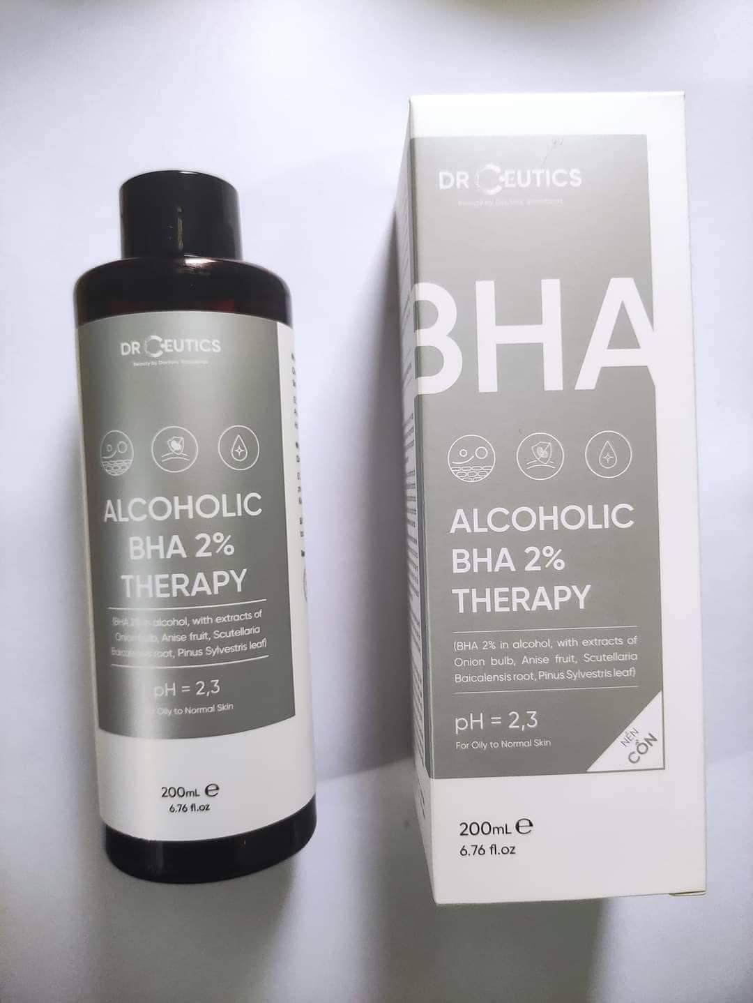 TONER DÀNH CHO DA DẦU ALCOHOLIC BHA 2% THERAPY DR CEUTICS 200ML - SẢN PHẨM RẤT CHẤT LƯỢNG, SHOP CHỌN