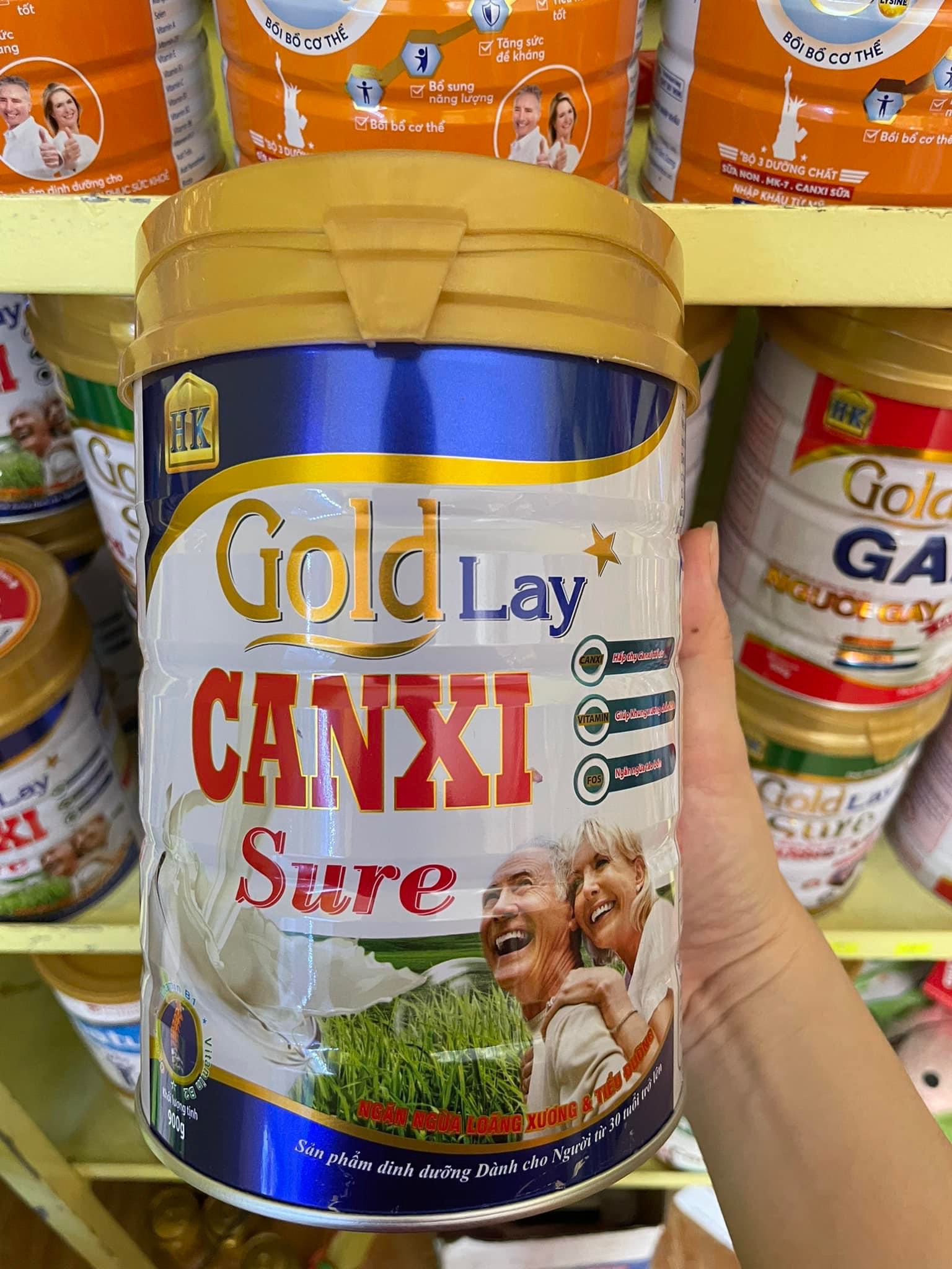 Sữa Goldlay Canxi 900g ngừa loãng xương tiểu đường date 2025