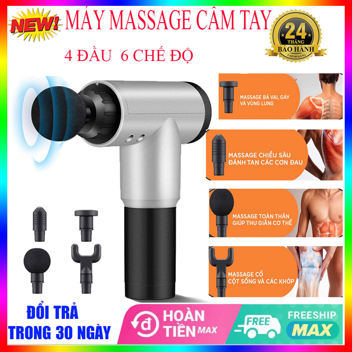 Máy massa cầm tay giá rẻ, máy massage cầm tay mini máy mát xa giảm mỡ lưng bụng đùi đa năng relax spin tone 5 đầu. bảo hành 12 tháng