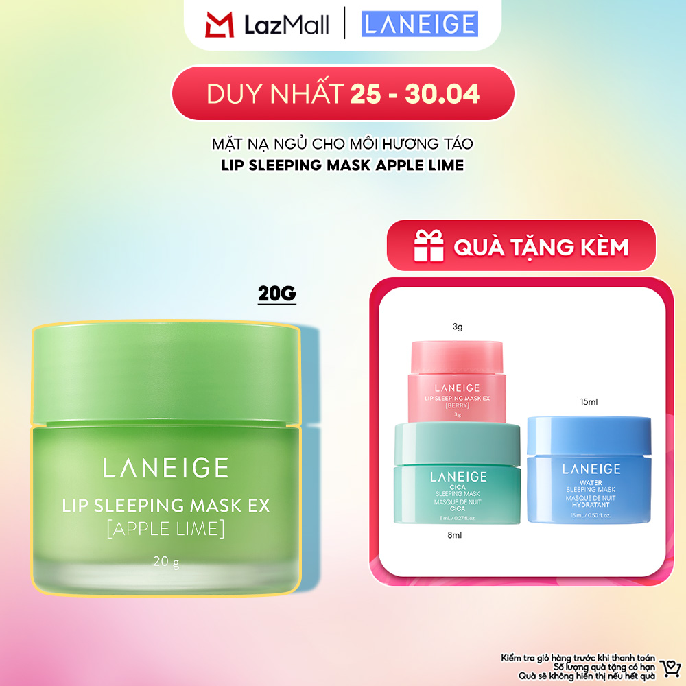 [December 19 Only - Buy 1 Get 4 Free] Laneige Lip Sleeping Mask Apple Lime 20g