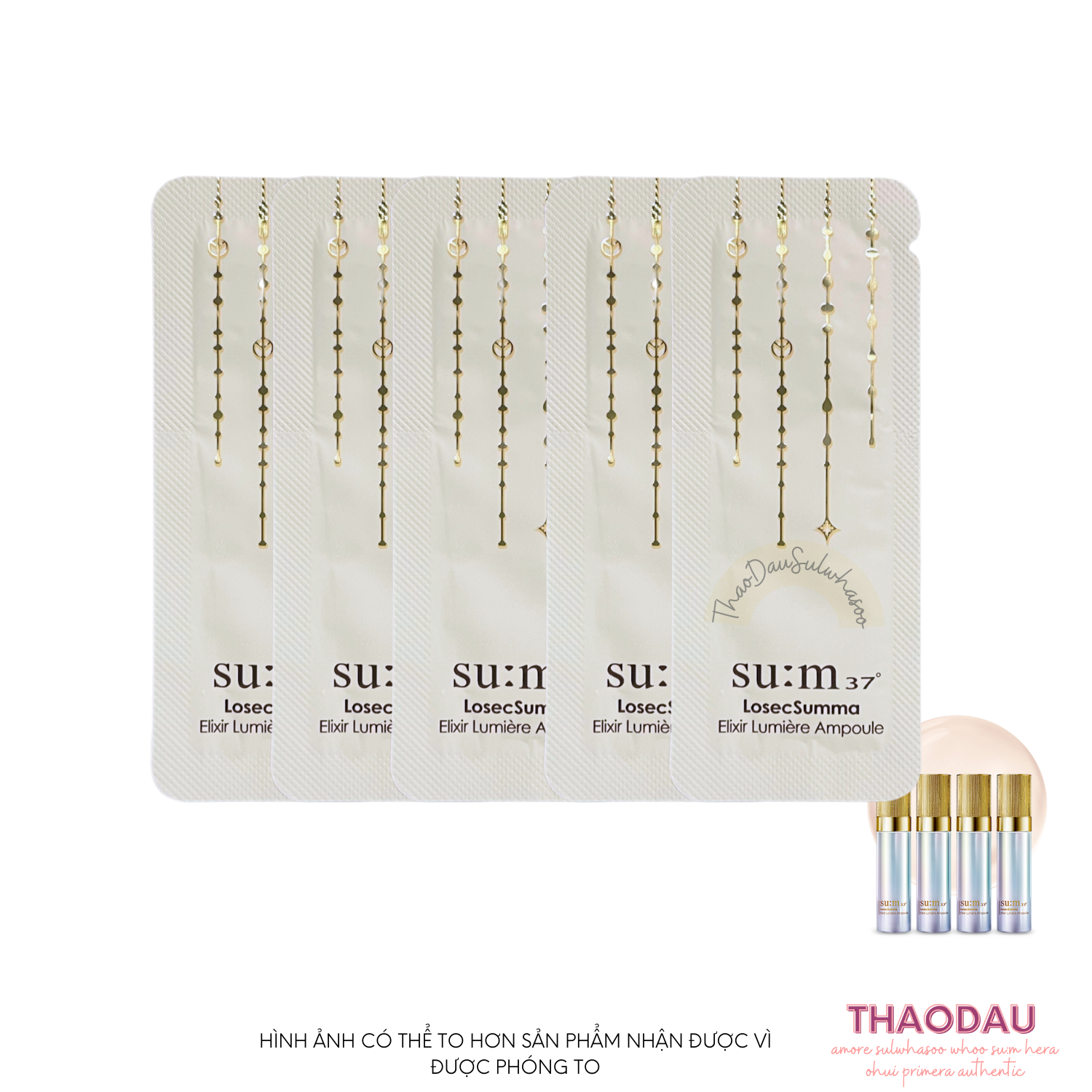 Combo10 20 30 Gói Tinh Chất Truyền Trắng Sum37 Losec Summa Lumiere Ampoule Gói Sample 1ml tùy chọn tloskorea cũ