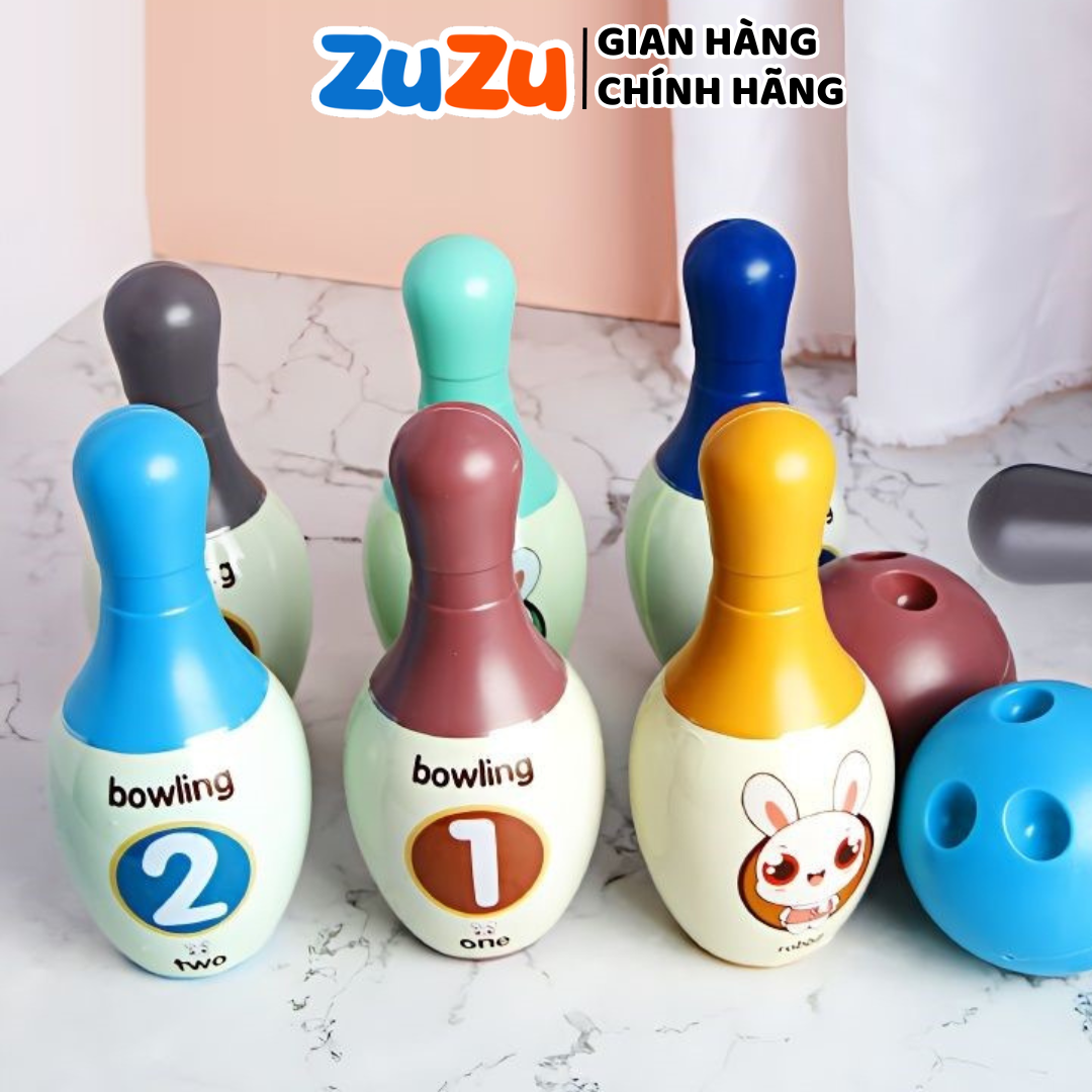 Đồ chơi bowling ZuZu 6 ống boling và 2 bóng xịn xò cho bé ham vận động