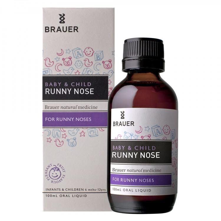 Siro tri sổ mũi dành cho trẻ Brauer Baby & Child Runny Nose 100 ml