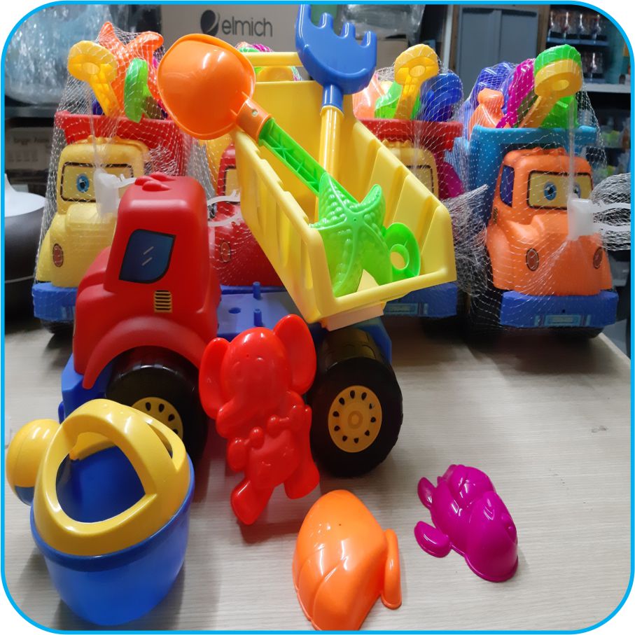 ĐỒ CHƠI XÚC CÁT] Đồ chơi cho Bé xe ben xúc cát 9 món - Tuổi Thơ Shop
