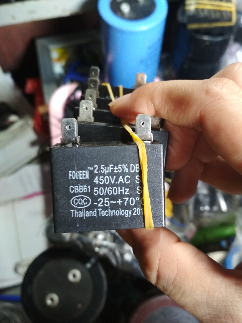 Tụ quạt đứng 2-5m - 450v