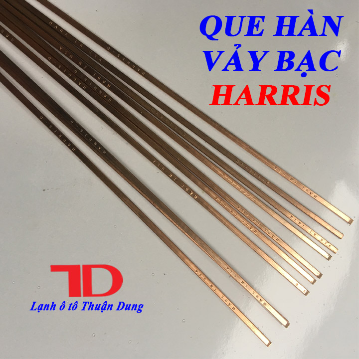 Bạc hàn Harris Mỹ, 10 que bạc hàn ống đồng - Vật Tư Điện Lạnh Ô Tô Thuận Dung