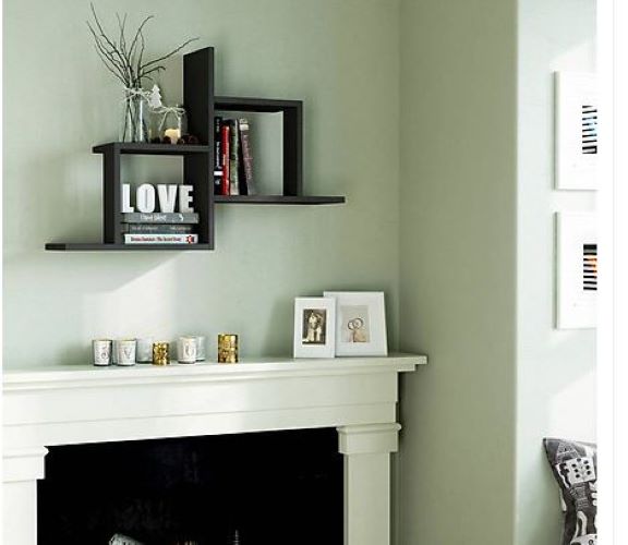 Kệ treo tường- kệ trang trí hai ô vuông chéo nhau