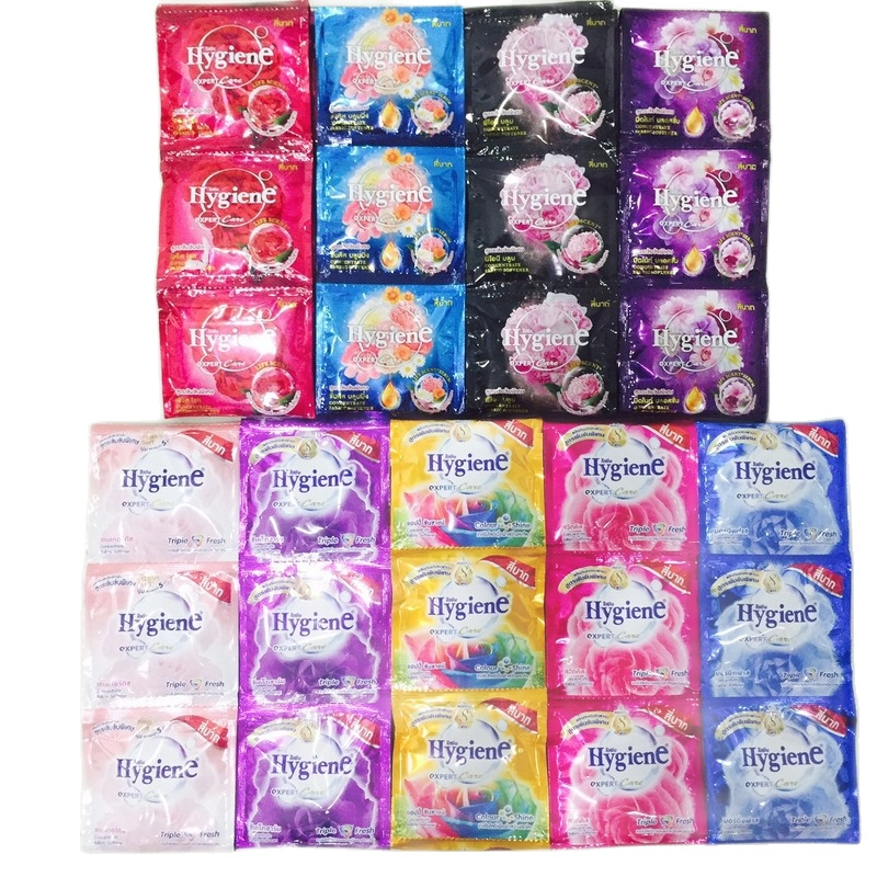 [HCM]Combo 30 dây xả Đủ Màu Hygiene Thái Lan (12 gói/dây)