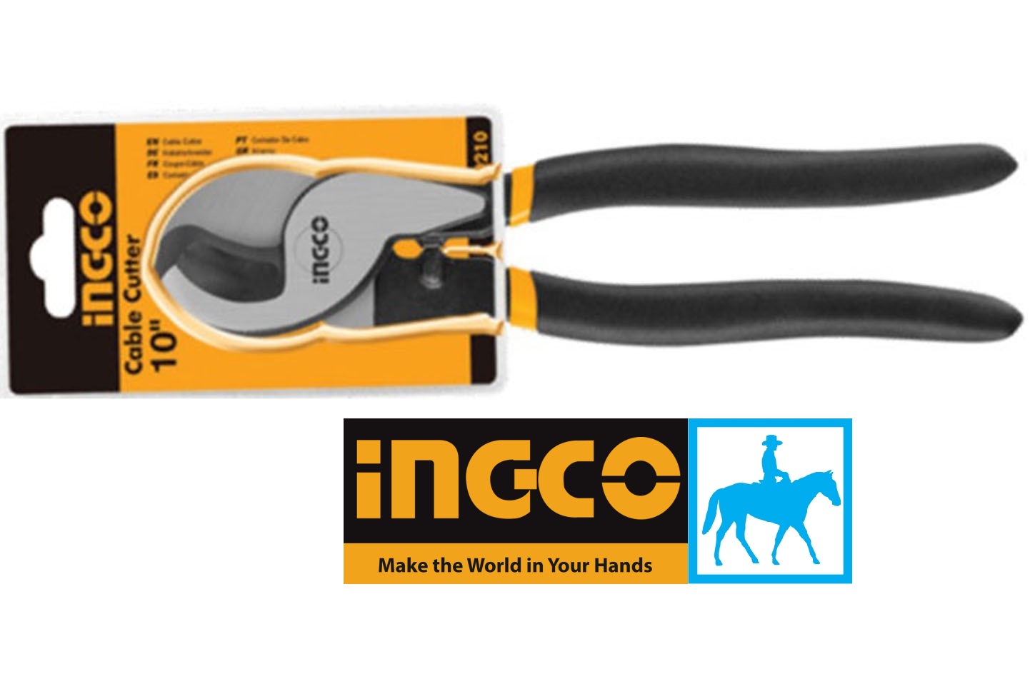 Kìm kềm cắt cáp đầu lớn 10 inch ingco hhccb0210