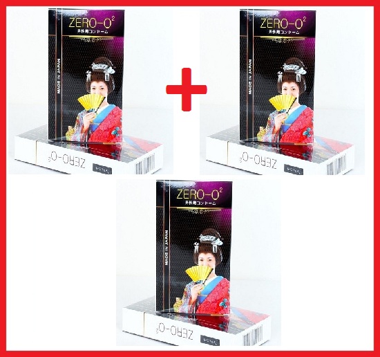 [HCM]Bộ 3 Hộp  Bao cao su Zero O2 ( 12 bao / hộp ) - Siêu mỏng 0.02mm