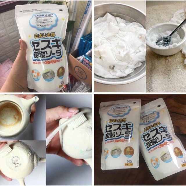 Bột baking soda Sesuki 500g Rocket Hàng Nhật Chính Hãng