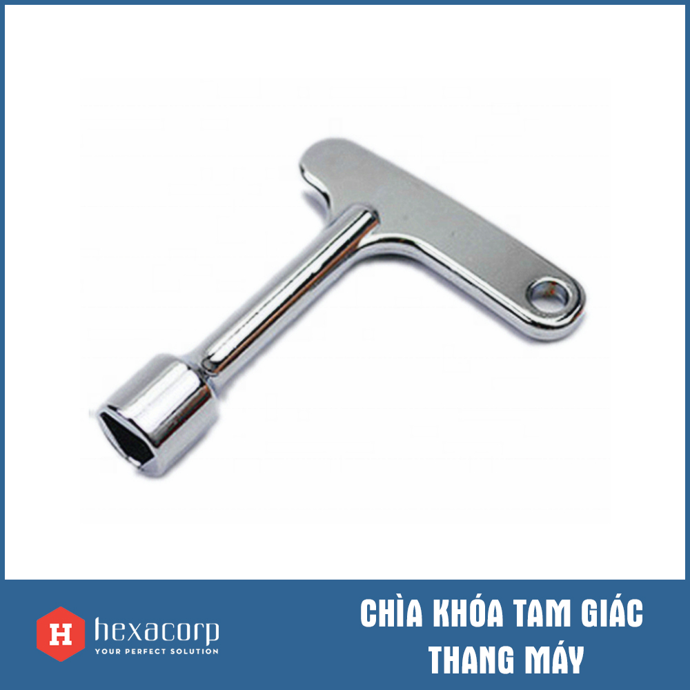 Chìa Khoá Tam Giác Mở Cửa Tầng Thang Máy , Thiết Bị Linh Kiện Thang Máy Hexacorp