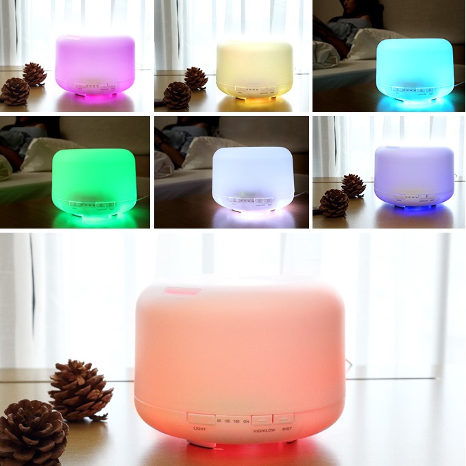 Máy xông tinh dầu cao cấp aroma vân gỗ