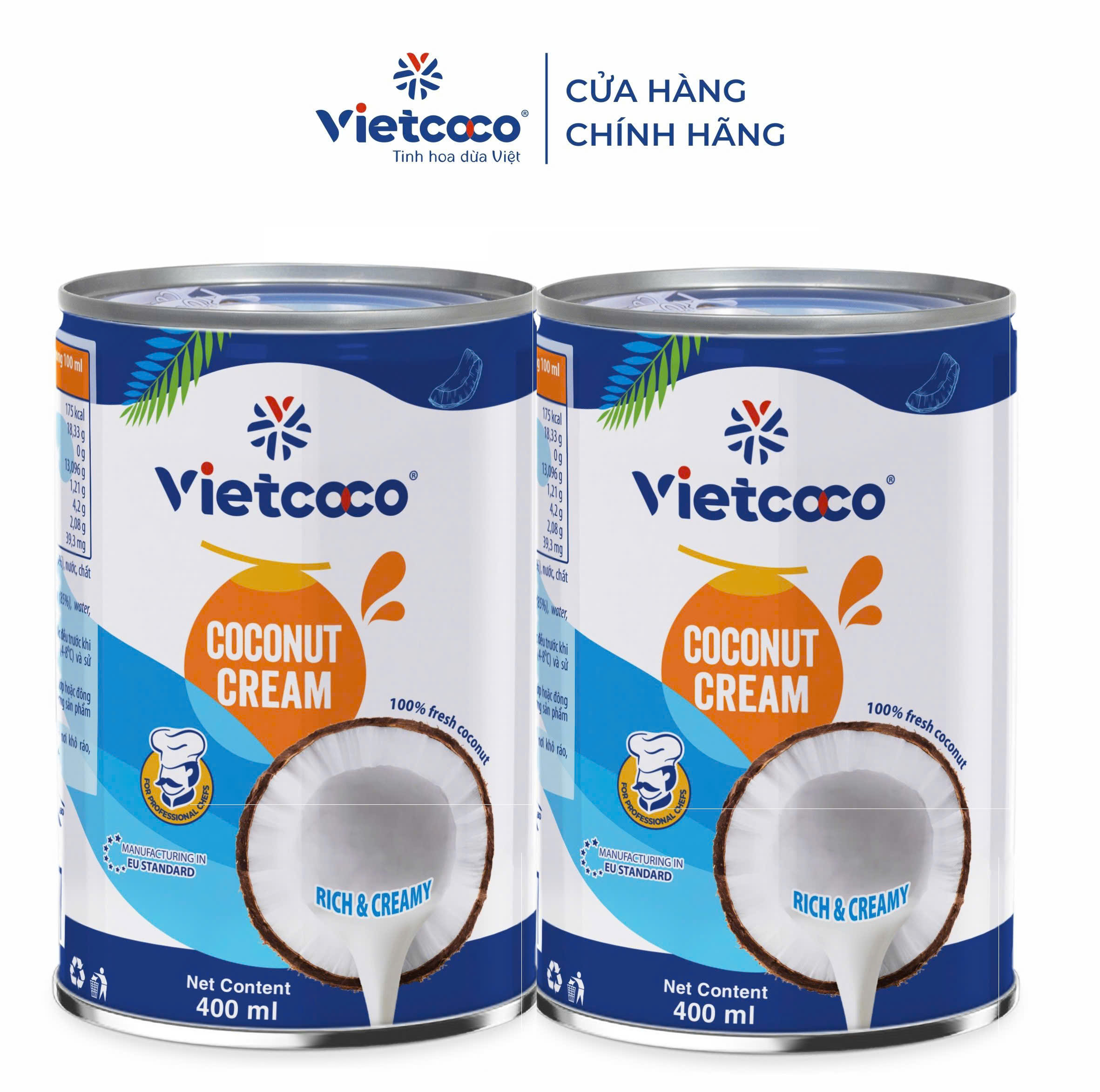 NƯỚC CỐT DỪA TƯƠI VIETCOCO 400ML